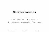 Macroeconomics Slide SET 2Slide 1 Macroeconomics LECTURE SLIDES SET 2 Professor Antonio Ciccone.