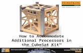 Slide 1  How to Accommodate Additional Processors in the CubeSat Kit™ Andrew E. Kalman, Ph.D.