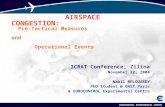 EUROCONTROL EXPERIMENTAL CENTRE1 AIRSPACE CONGESTION: Pre-Tactical Measures and Operational Events ICRAT Conference, Zilina November 22, 2004 Nabil BELOUARDY.