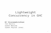 Lightweight Concurrency in GHC KC Sivaramakrishnan Tim Harris Simon Marlow Simon Peyton Jones 1.