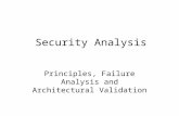 Security Analysis Principles, Failure Analysis and Architectural Validation.