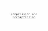 Compression and Decompression. Introduction Compression is the reduction in size of data in order to save space or transmission time. Compression is the.