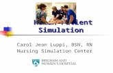 Human Patient Simulation Human Patient Simulation Carol Jean Luppi, BSN, RN Nursing Simulation Center.