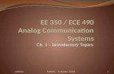 Ch. 1 – Introductory Topics 1/19/20101Fairfield U. - R. Munden - EE350.