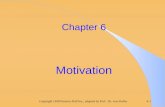 Copyright 1998 Prentice-Hall Inc., adapted by Prof. Dr. vom Kolke6-1 Chapter 6 Motivation.