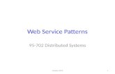 Web Service Patterns October 20131 95-702 Distributed Systems.