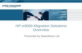 HP e3000 Migration Solutions Overview Presented by Speedware Ltd.
