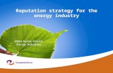Reputation strategy for the energy industry Milka Kortet, Finnish Energy Industries.