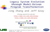 1 Legacy System Evolution through Model-Driven Program Transformation Funded by the DARPA Information Exploitation Office (DARPA/IXO), under the Program.