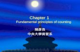 Chapter 1 Fundamental principles of counting 陳彥良 中央大學資管系.