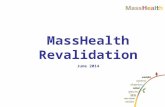 June 2014 MassHealth Revalidation. 1. Revalidation 2. How to complete your revalidation process in the Provider Online Service Center (POSC) 3.Step-by-Step.