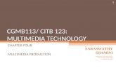 CGMB113/ CITB 123: MULTIMEDIA TECHNOLOGY CHAPTER FOUR MULTIMEDIA PRODUCTION 1 SARASWATHY SHAMINI Adapted from Notes Prepared by: Noor Fardela Zainal Abidin.