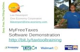 MyFreeTaxes Software Demonstration   Lee Davenport One Economy Corporation ldavenport@one-economy.com.