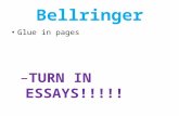 Bellringer Glue in pages – TURN IN ESSAYS!!!!!. Agenda Preview Notes Process Summarization.