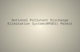 National Pollutant Discharge Elimination System(NPDES) Permit.