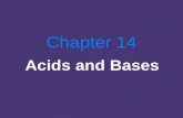 Chapter 14 Acids and Bases. Homework Assigned Questions and Problems (odd only) Section 14.1 (optional) Section 14.2 Read this section Section 14.3 Read.