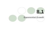 8.1 Exponential Growth. Learning Targets Students should be able to…  Graph exponential growth functions.