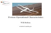 Proteus Operational Characteristics Will Bolton wrbolto@sandia.gov.