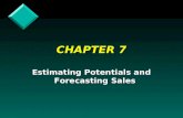 CHAPTER 7 Estimating Potentials and Forecasting Sales.
