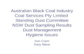 Australian Black Coal Industry Coal Services Pty Limited Standing Dust Committee NSW Dust Sampling Results Dust Management Hygiene Issues Ken Cram Gary.
