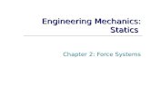 Engineering Mechanics: Statics Chapter 2: Force Systems.