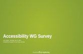 Powered by Accessibility WG Survey Final Report: Thursday, June 11, 2015 Compiled from answers to the Survey Monkey.