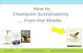 How to Champion Sustainability … From the Middle Bob Willard bobwillard@sympatico.ca .