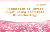 Production of Invert Sugar using Lentikats Biotechnology.