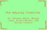 The Odyssey Timeline By: Delaney Walsh, Morgan Long, Alaina Marant, and Brandi Corkern.