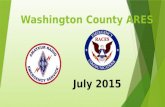 Washington County ARES July 2015. Visitors  Please leave an email address on the sign up sheet.