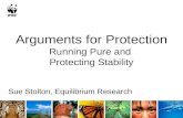 Arguments for Protection Running Pure and Protecting Stability Sue Stolton, Equilibrium Research.