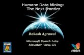 1 Humane Data Mining: The Next Frontier Rakesh Agrawal Microsoft Search Labs Mountain View, CA.