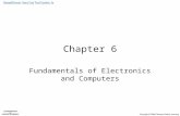 Chapter 6 Fundamentals of Electronics and Computers.