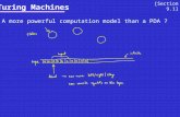 Turing Machines A more powerful computation model than a PDA ? [Section 9.1]