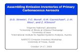 Assembling Emission Inventories of Primary Carbonaceous Aerosols D.G. Streets 1, T.C. Bond 2, G.R. Carmichael 3, J.-H. Woo 3, and Z. Klimont 4 1 Argonne.