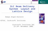 ILC Beam Delivery System Layout and Lattice Design Deepa Angal-Kalinin ASTeC, Cockcroft Institute Cockcroft Institute SAC 23-24 th November 2006.