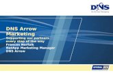 DNS Arrow Marketing Supporting our partners every step of the way Frances Norfolk NetApp Marketing Manager DNS Arrow.