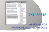 THE FAFSA. Why Apply for the FAFSA?  Federal Title IV Aid PELL Grant ACG/Smart Grant FSEOG Stafford, Perkins, Graduate & Parent PLUS loans Federal Work.