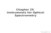 TMHsiung@2014 1/30 Chapter 25 Instruments for Optical Spectrometry.