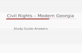 Civil Rights – Modern Georgia Study Guide Answers.