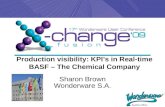 Production visibility: KPI’s in Real-time BASF – The Chemical Company Sharon Brown Wonderware S.A.