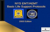 NYS EMT/AEMT Basic Life Support Protocols 2003 Edition.