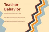 Teacher Behavior   .