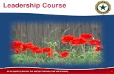In the Spirit of Service Not Self for Veterans, God and Country 1 Leadership Course.