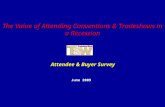 The Value of Attending Conventions & Tradeshows in a Recession June 2009 Attendee & Buyer Survey.