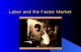 Labor and the Factor Market. Factor Market The factor market includes Land, Labor, and Capital. – Land: The space needed to do work, as well as the natural.