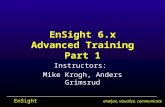 EnSight analyze, visualize, communicate EnSight 6.x Advanced Training Part 1 Instructors: Mike Krogh, Anders Grimsrud.