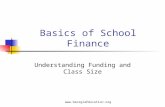 Www.GeorgiaEducation.org Basics of School Finance Understanding Funding and Class Size.
