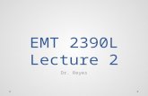 EMT 2390L Lecture 2 Dr. Reyes. Outline What is the Shell Basic commands Linux Filesystem System commands.