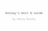 Kelsey’s Unit 6 vocab By: Kelsey Mcnally. Constant term The Constant Term is an expression or equation has a fixed value and does not contain variable.